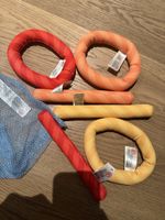 Tauchspielset Neopren Ringe und Stäbe mit Netz, neuwertig