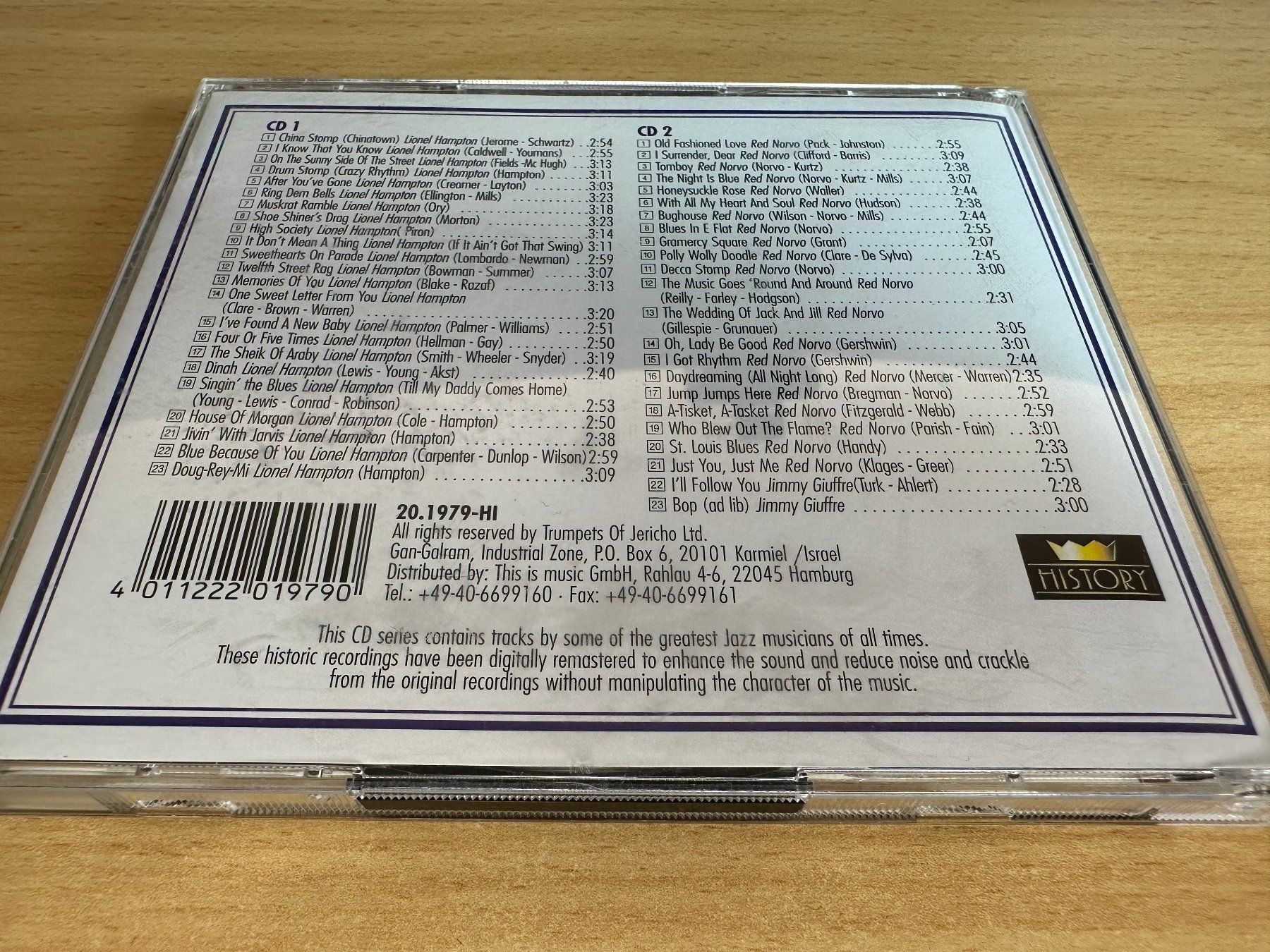 CD: Various – Jazz In History II - 2 CD – Usato da Rikon im Tösstal venduto da Alpenmutz 1