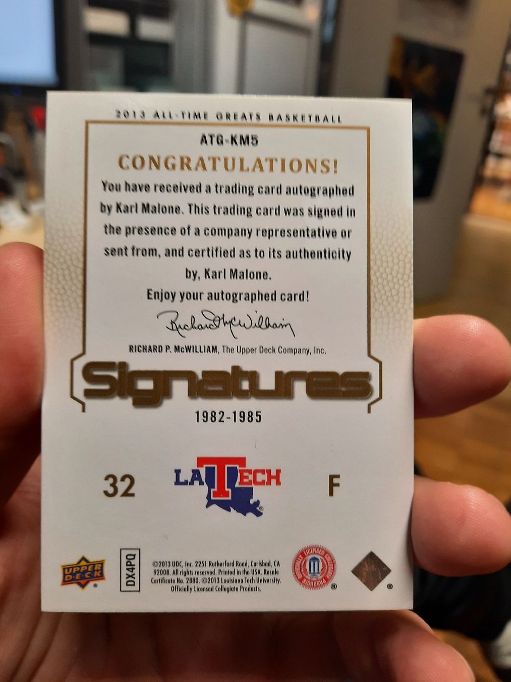 Nba Carte collezionabili: All-Time greats Karl Malone autograph on card – Nuovo (secondo la descrizione) da Bern venduto da GoodGames 1