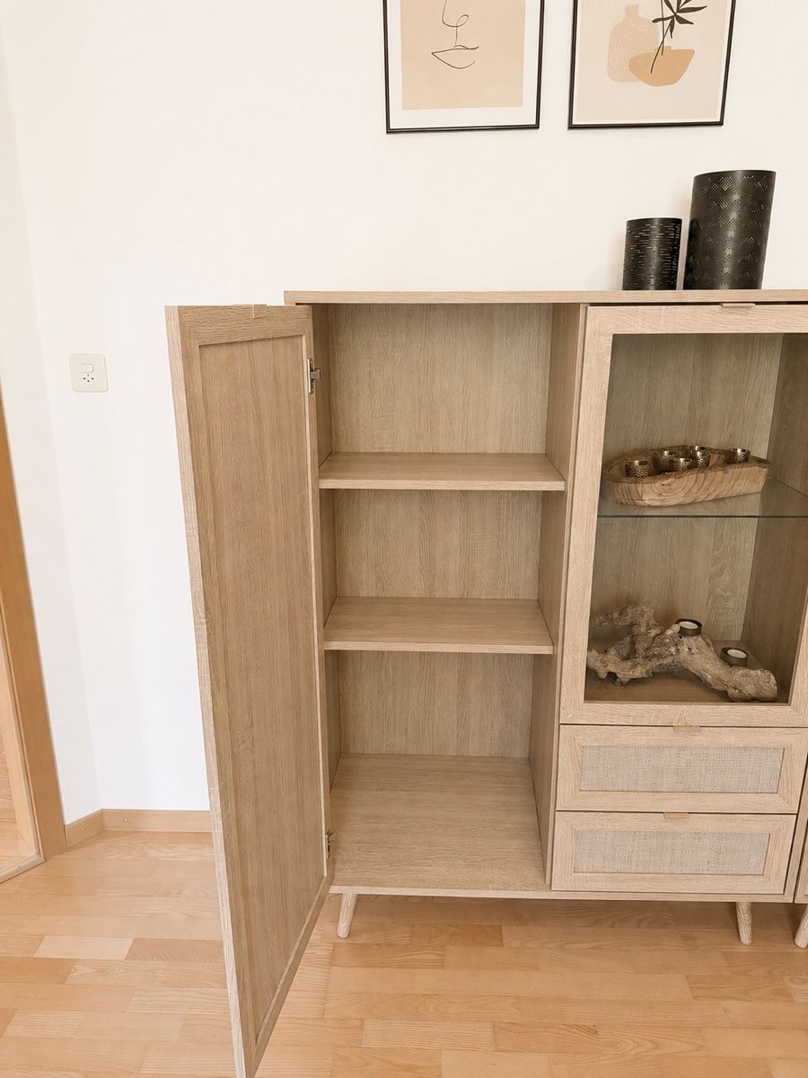 Cassettiere: Anrichte Eiche mit Glastür, Highboard – Usato da Füllinsdorf venduto da ann_5myh 1