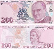 Türkei 200 lira unz bankfrisch