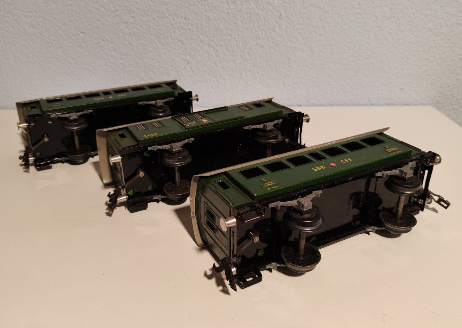 Buco Modellini di ferrovie: Buco 3 Wagen bespielt – Usato da Gutenswil venduto da spur0hans 2