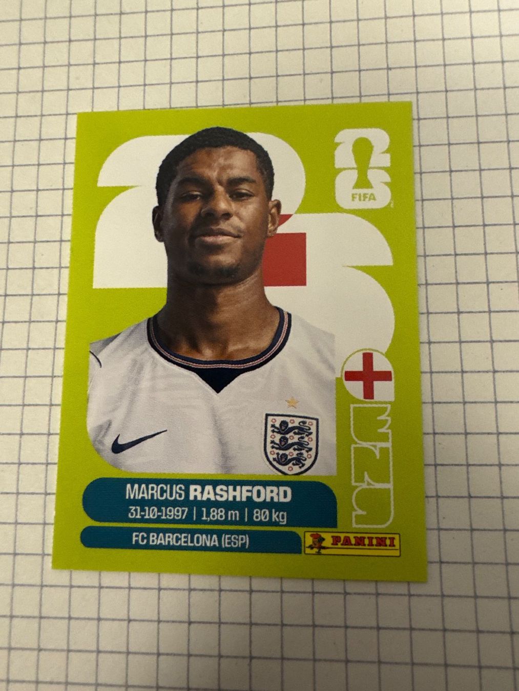 Panini Carte collezionabili: Panini Sticker WM 2026, ENG 19 Marcus Rashford – Nuovo (secondo la descrizione) da Winterthur venduto da mathis-spielsteine