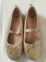 ​H&M Ballerinas – Gold mit Glitzer – Gr. 31 – Top Zustand