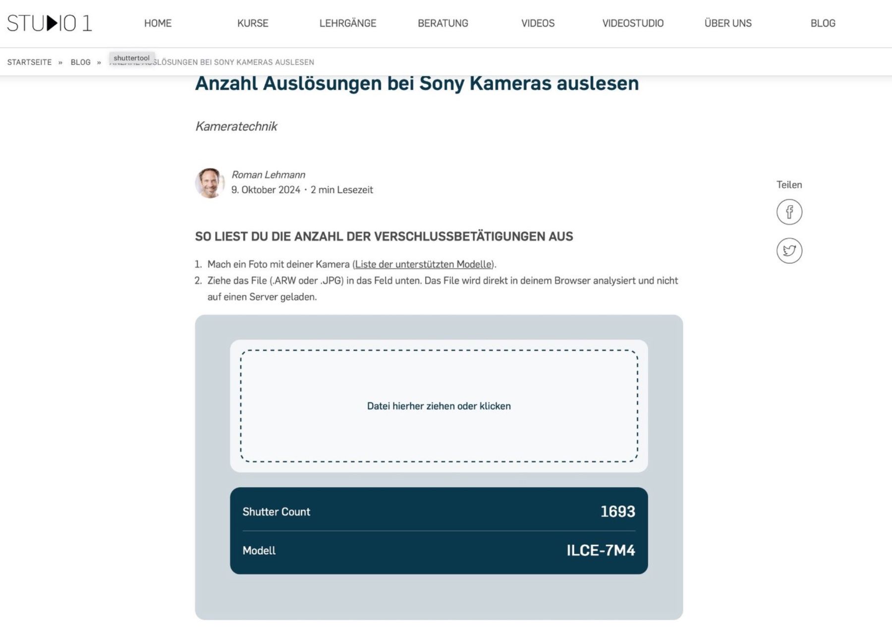 Sony Kamera: Sony Alpha A7 IV Body – Gebraucht aus Zürich von geritor 3