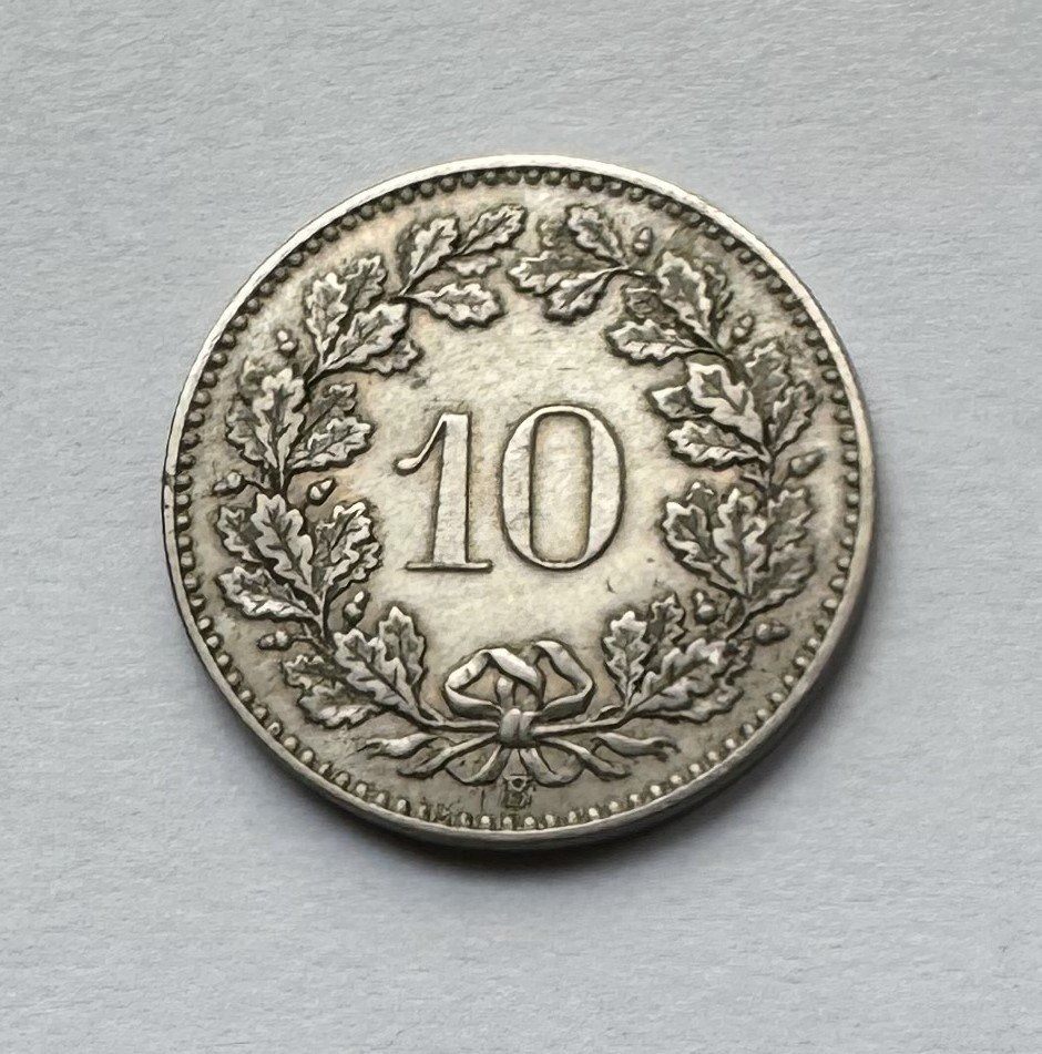 Toutes les monnaies: 1880 10 Rappen vz+ – D'occasion à Kirchberg SG par Helveticus00 1