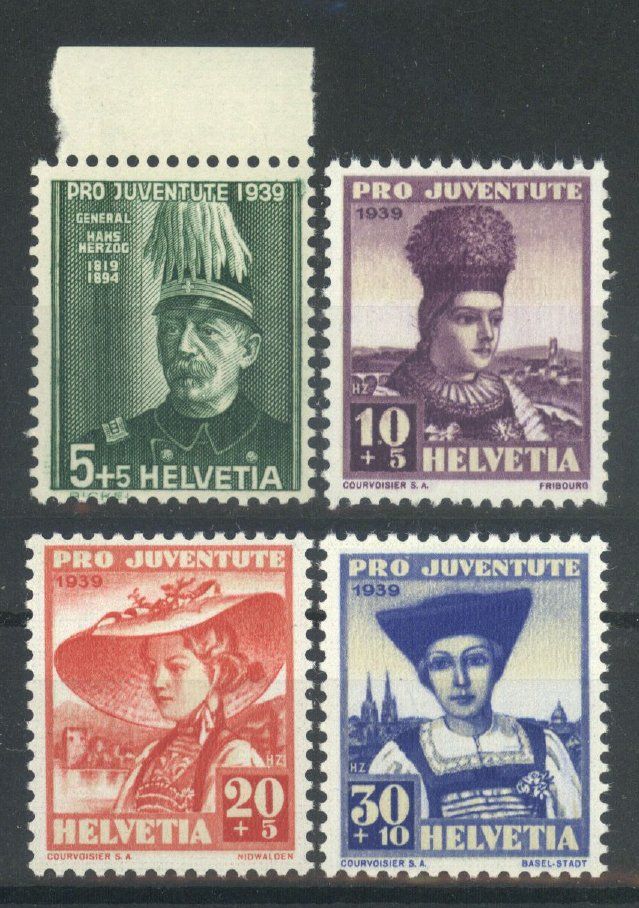 Tutti i francobolli: 1939, Pro Juventute, ohne Falz ** – Nuovo (secondo la descrizione) da Willisau venduto da Vollstempel