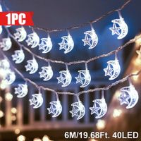 6m LED Lichterkette Mond & Stern für gemütliche Stimmung