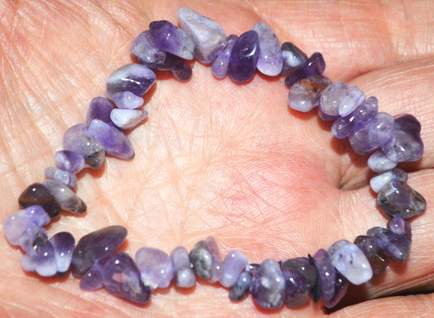 Armbänder & -reifen: Armband L-6639 – Amethyst Chips – elastisch – Neu und originalverpackt aus Goldiwil (Thun) von han_v5b7 1