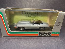 Jaguar E Type Roadster Model Box 1:43 OVP Made in Italy Top!