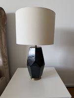 Modern Black Table Lamp with Beige Shade for Spring!