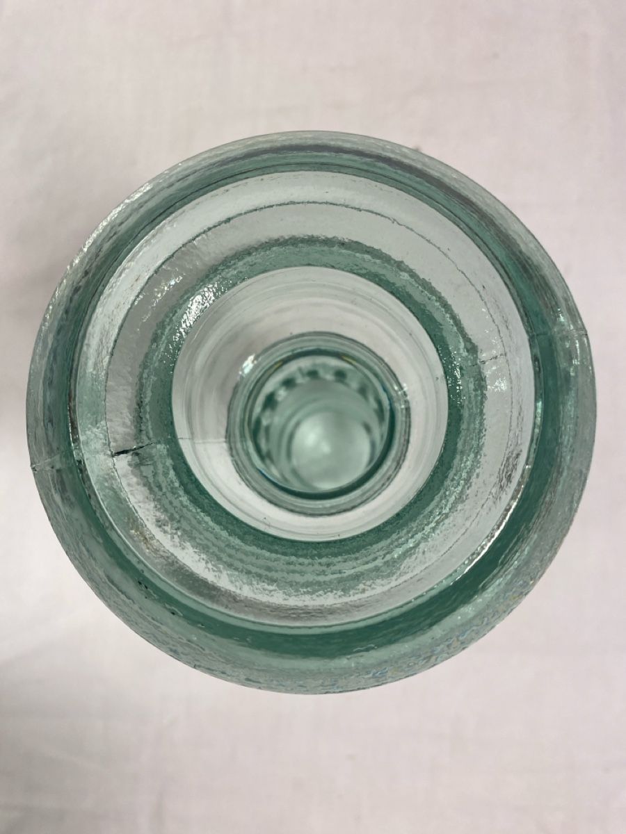 Portacandele: 5.Kerzenständer aus Glas, hellgrün, Plaeau Spanien – Usato da sursee venduto da trilli-tralli 3