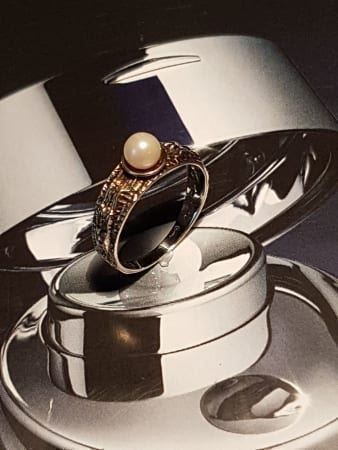 Bagues: Stilvoller Ring mit Zuchtperle – Neuf (Voir description) à Unterägeri par Altgoldschmuck 7