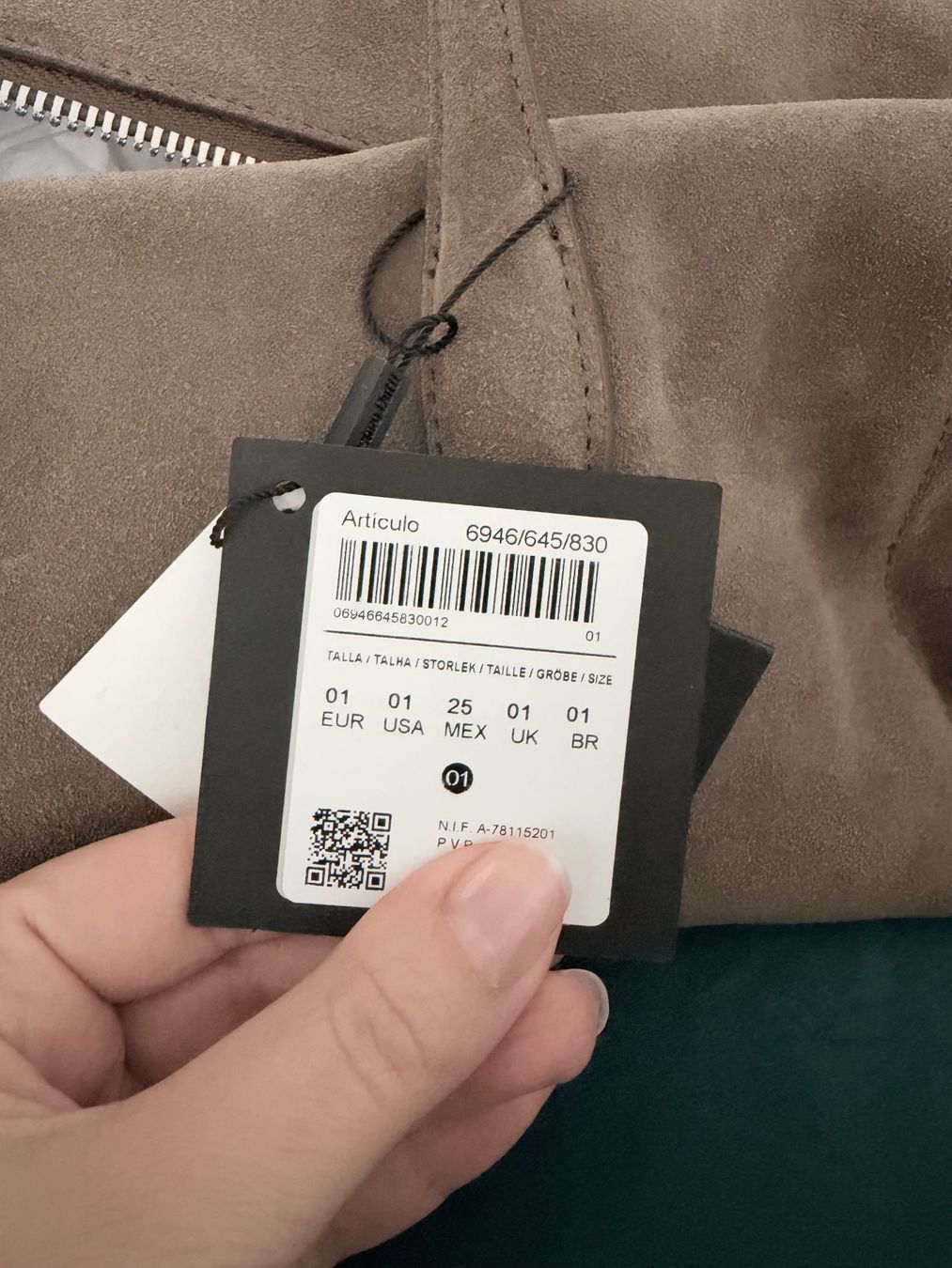 Massimo Dutti Sacs: Sac en daim Massimo Dutti – Neuf avec emballage d'origine à Genève par gal_d2ds 5