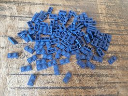 lego 3023 lot de 100 pièces Dark Blue Plate 1 x 2