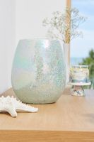 PartyLite Windlicht Schillerndes Azurblau