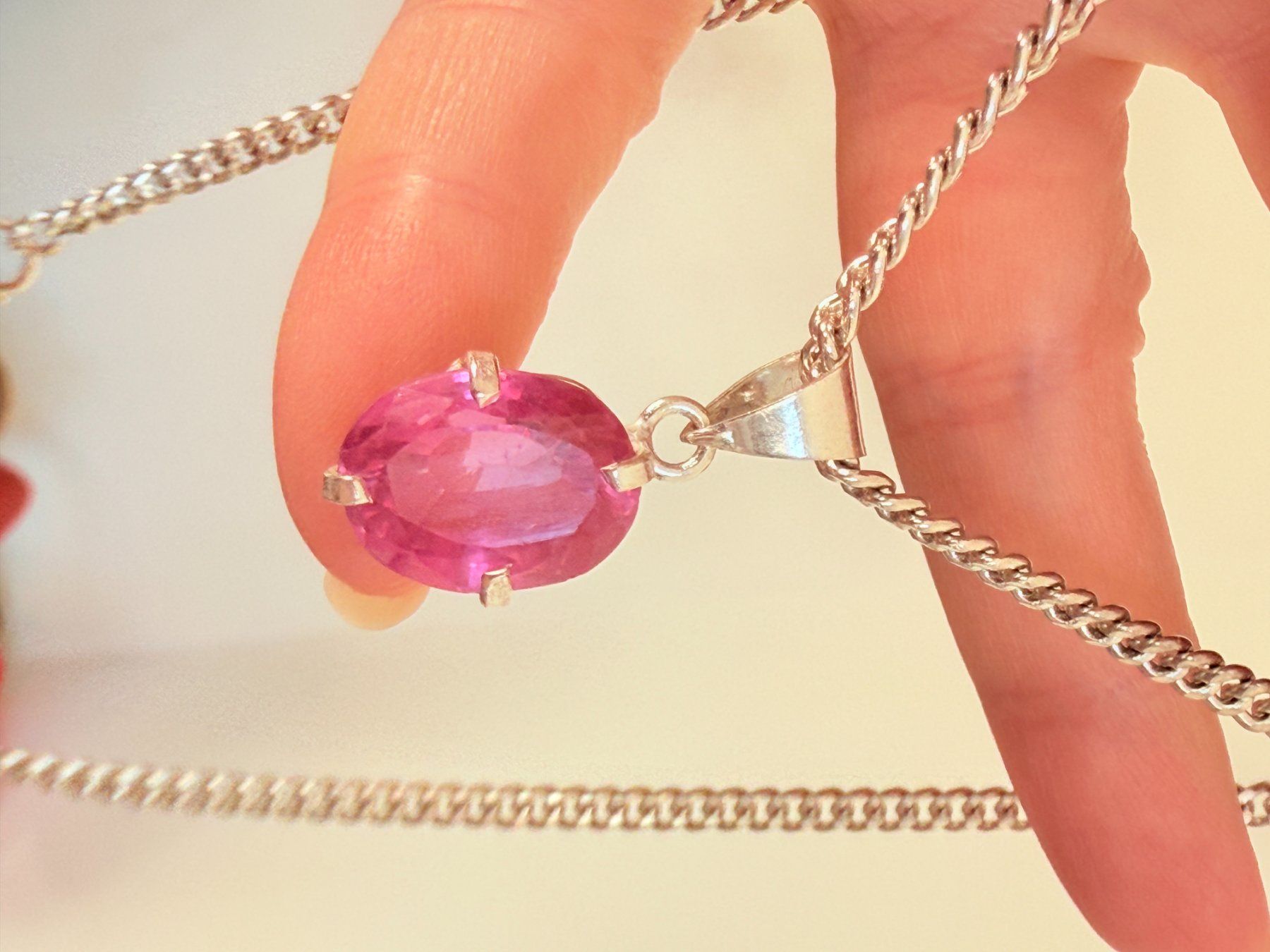 Catenine: 13,70CT Collier avec  CERTIFICATE- bijou romantique – Nuovo e nell'imballaggio originale da Genève venduto da AWWA 1