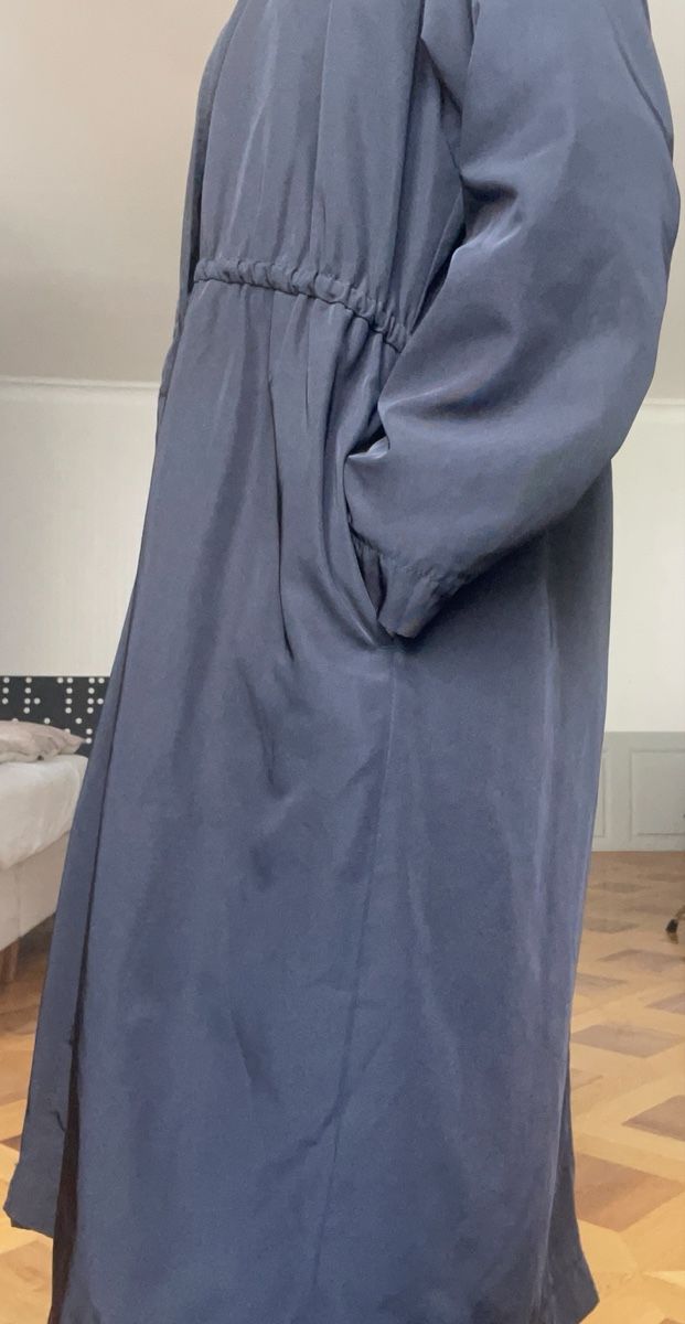 Monki Cappotti: Monki Mantel schwarz, lang, leichtes Material – Usato da Fribourg venduto da Mymikrakra01 2