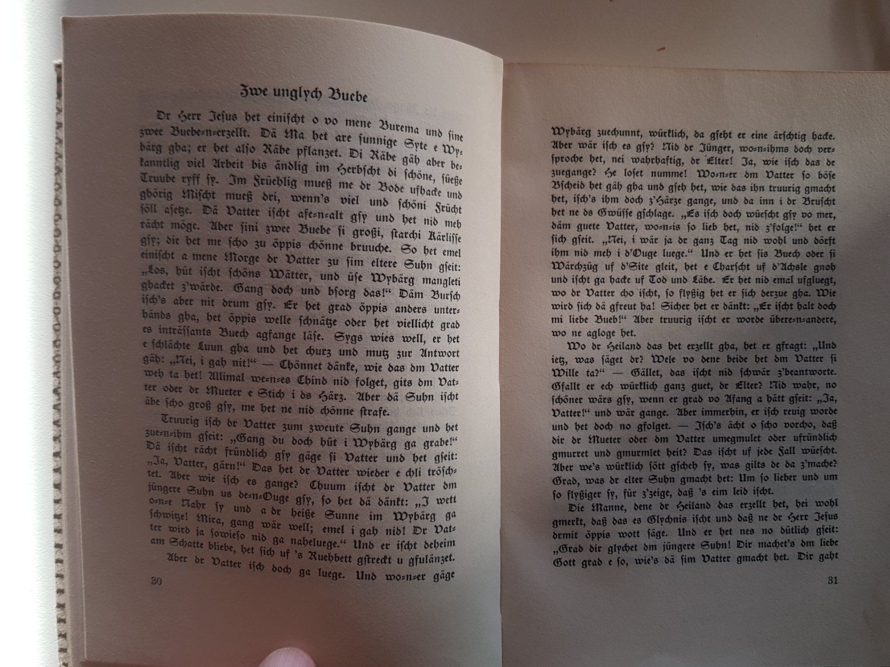 Bücher: antikes Buch: Bärndütschi Chinder Andachte 1947 Basel – Gebraucht aus Walterswil BE von Lonitti 9