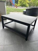 Couchtisch schwarz, mit Tablar