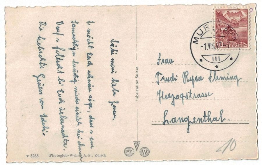 Cartoline postali: Muri bei Bern, gelaufen 1947 – Usato da Frauenfeld venduto da POML 1