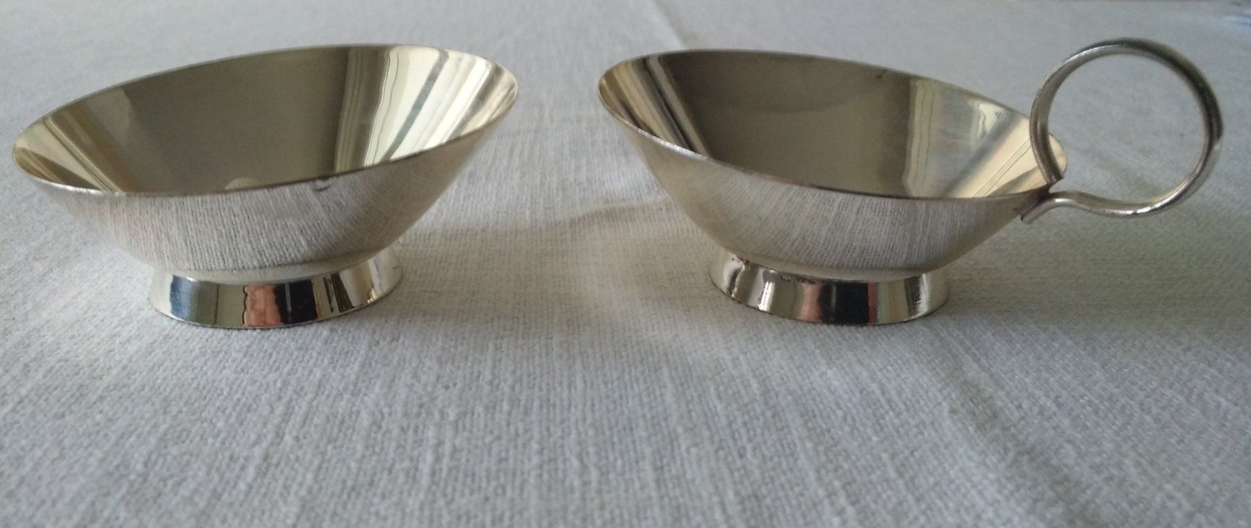 Set di piatti: Milch-/ Zucker-Set, versilbert - 50er J. – Usato da Chur venduto da rh86424