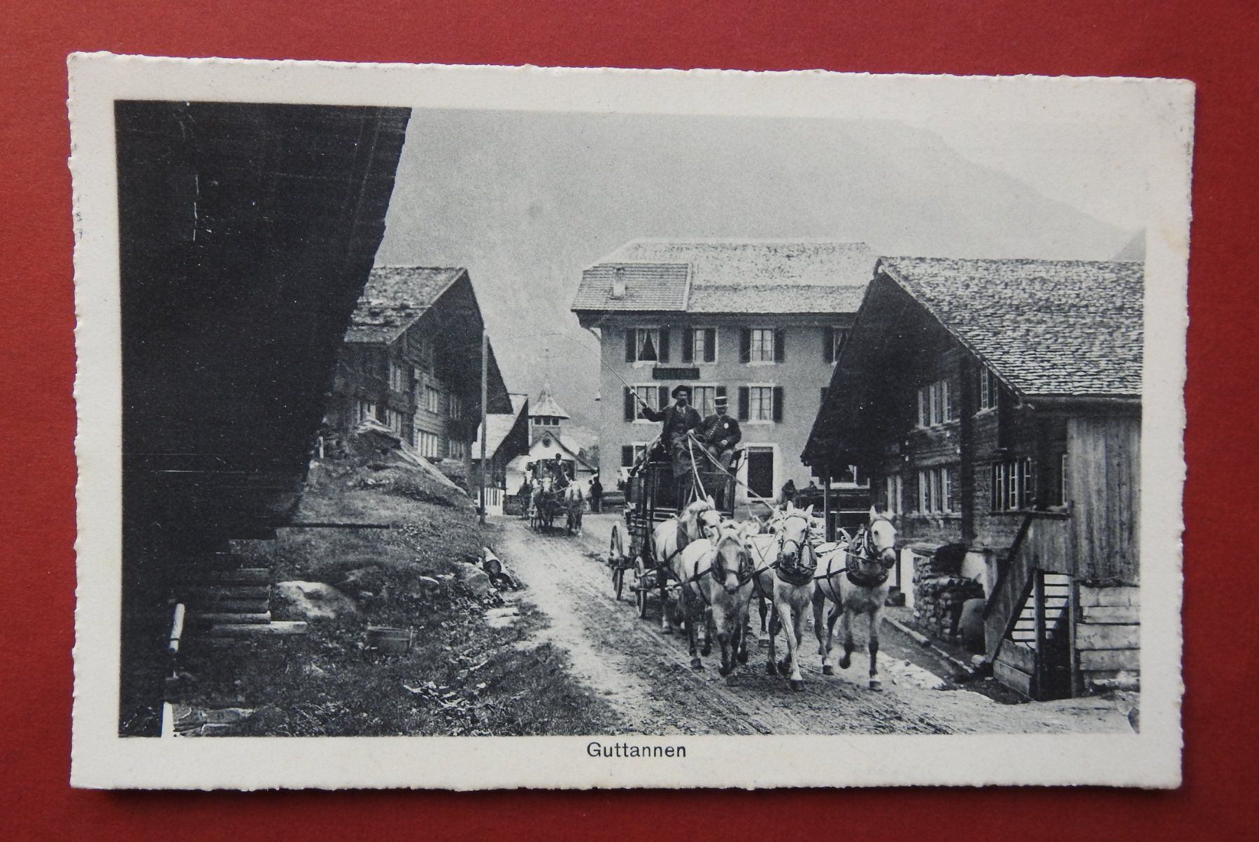 Cartoline postali: Guttannen mit Postkutsche Grimselpass ! – Usato da Rain venduto da 999-800-K