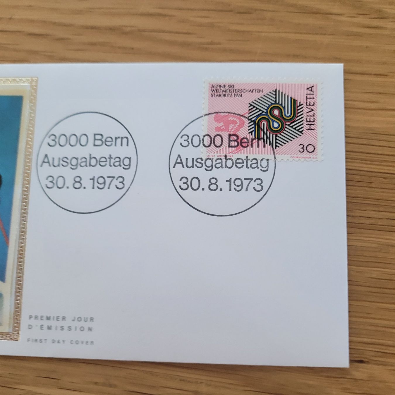 Tutti i francobolli: FDC mit Seidenbild 1973 Bern – Usato da Biel/Bienne venduto da Destockweb 1