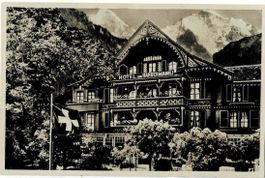 Interlaken Hotel Pension Hardermännli besit F Dietler   1943