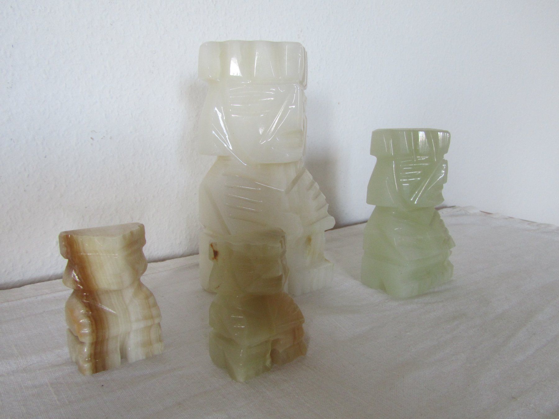 Sculture & Statue: 4 mexikanische Onyx-Statuen – Usato da Seengen venduto da mikelele 2