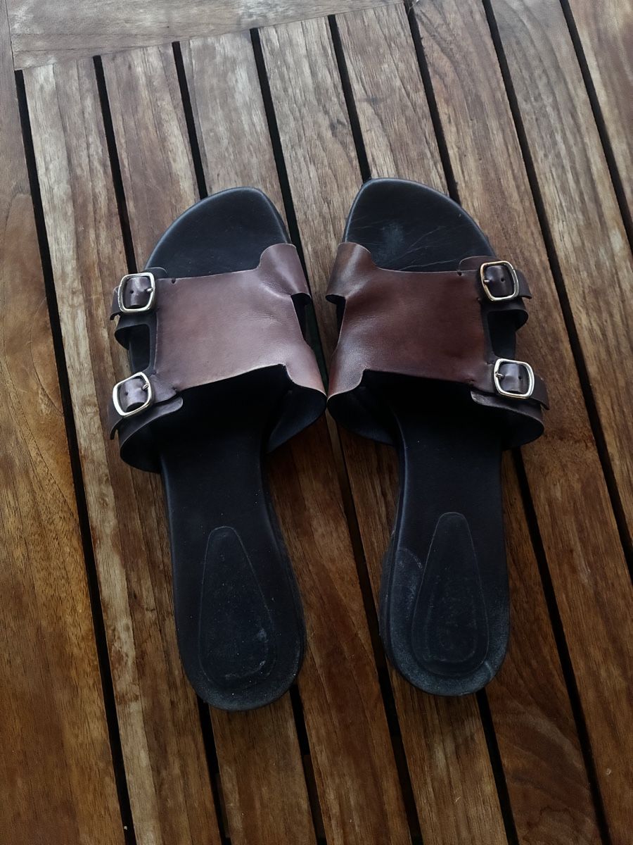 Santoni Damenschuhe: Used Santoni leather slides 40.5  – Gebraucht aus Yverdon-les-Bains von pen_bbz8 1