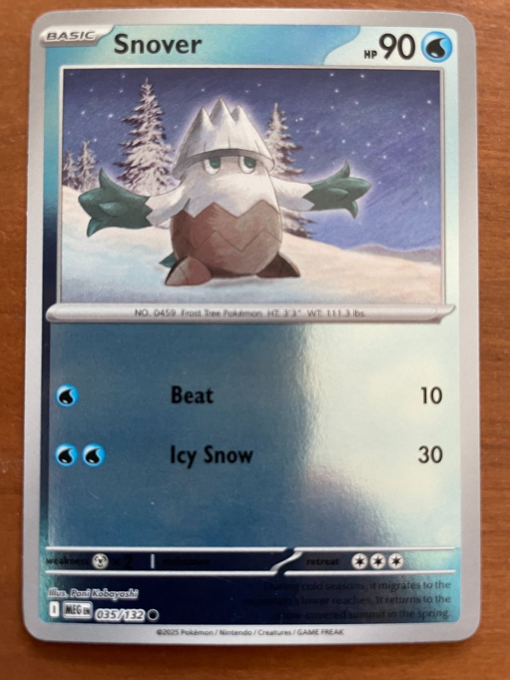 Pokémon Carte collezionabili: Pokemon Snover Reverse (Versand gratis) – Nuovo (secondo la descrizione) da Chur venduto da Angerson