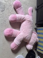 Peluche licorne rose, grande taille, bon état