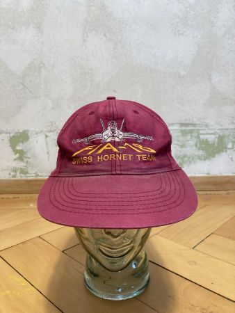 Vintage 90s Cap FA 18 Swiss Hornet Team Swiss Army