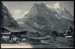 Grindelwald --  Fiescherhorn  u. Eiger 1920