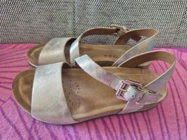 GEOX Sandalen Grösse 36 Leder Silber