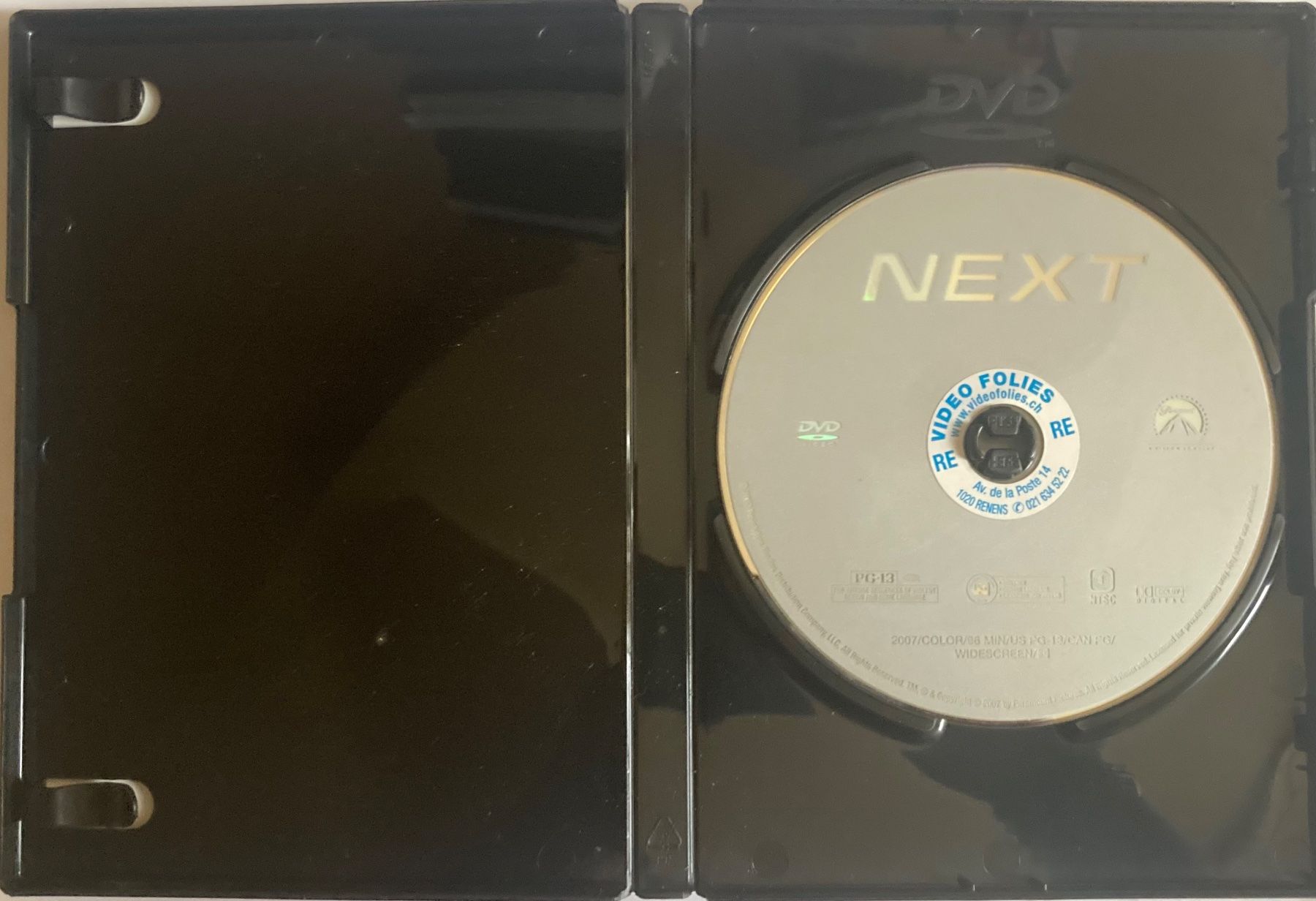 Tutti i DVDs: NEXT "A CLEVER, ACTION-PACKED RIDE!" – Usato da Poliez-Pittet venduto da Newtown-Records 2
