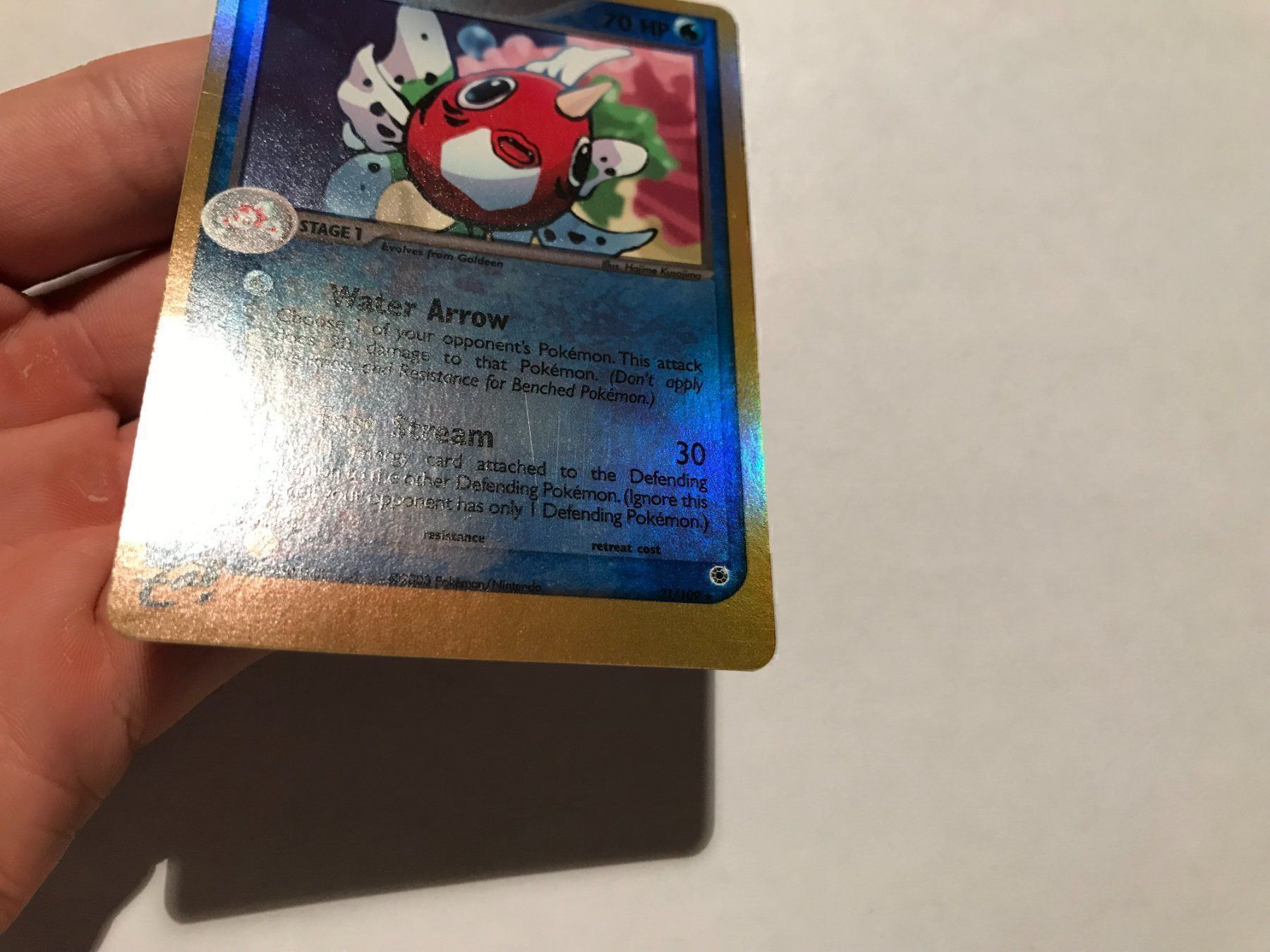 Pokémon Carte collezionabili: Seaking reverse holo Ex Ruby & Saphire – Nuovo (secondo la descrizione) da Hagendorn venduto da Pokecollectorch 2