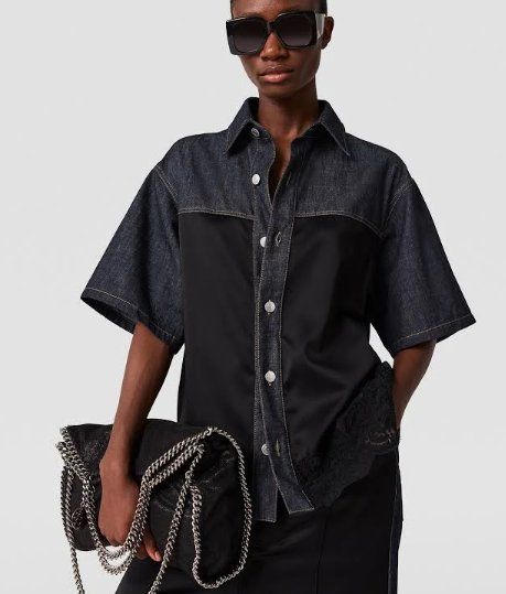 Chemisiers: STELLA MCCARTNEY Jeansbluse navy – D'occasion à Meilen par Antete 3