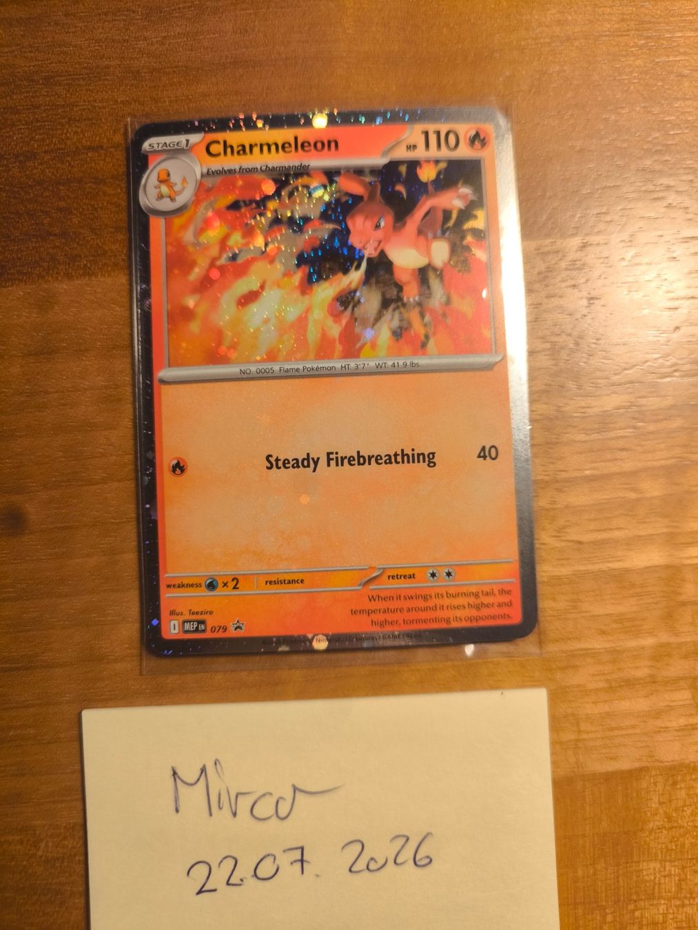 Pokémon Carte collezionabili: Pokémon Charmeleon MEP 079 Promo EN – Nuovo e nell'imballaggio originale da Engelburg venduto da swissTCGbox