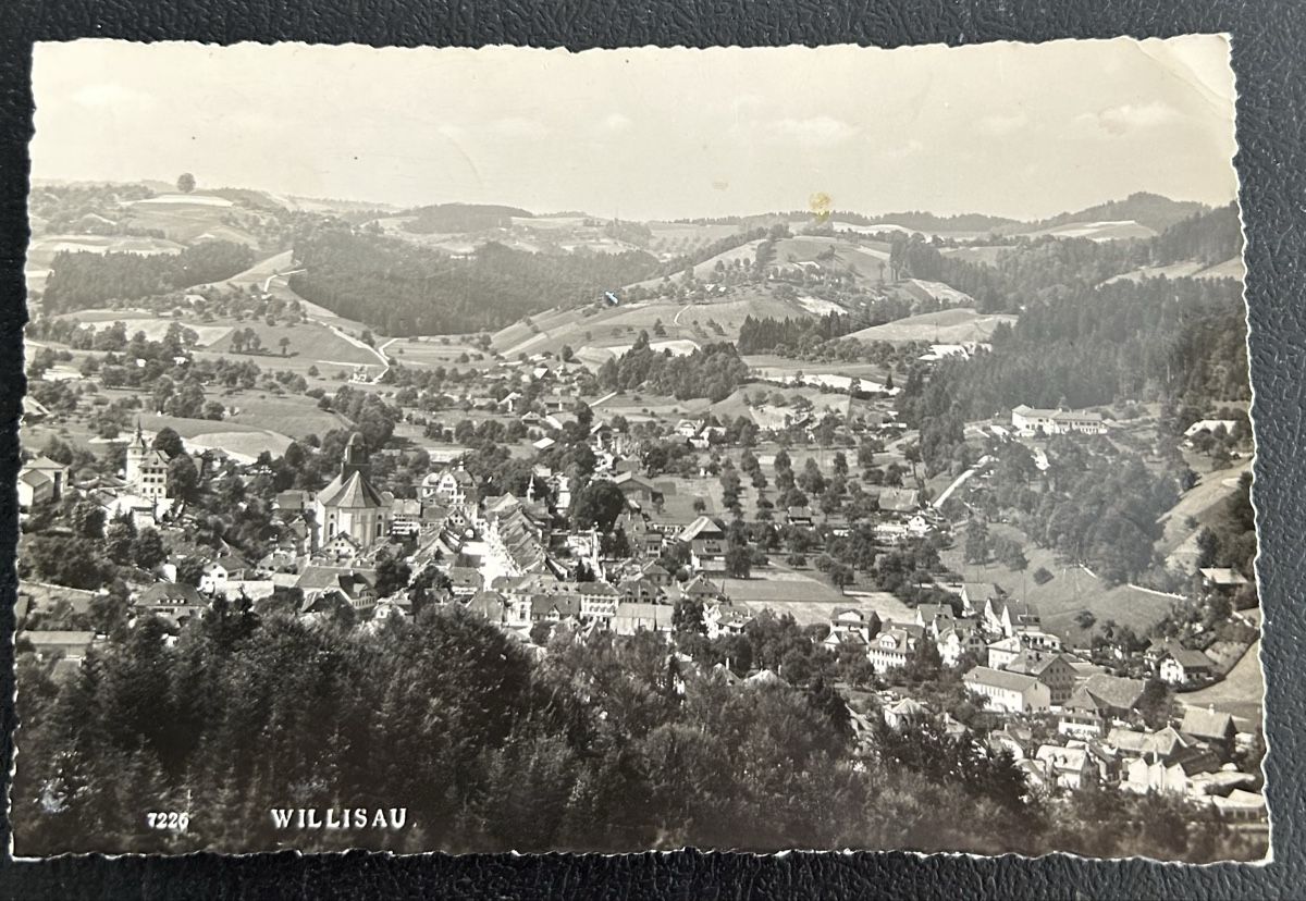 Cartoline postali: Willisau Luftaufnahme  – Usato da Horw venduto da Tellbub