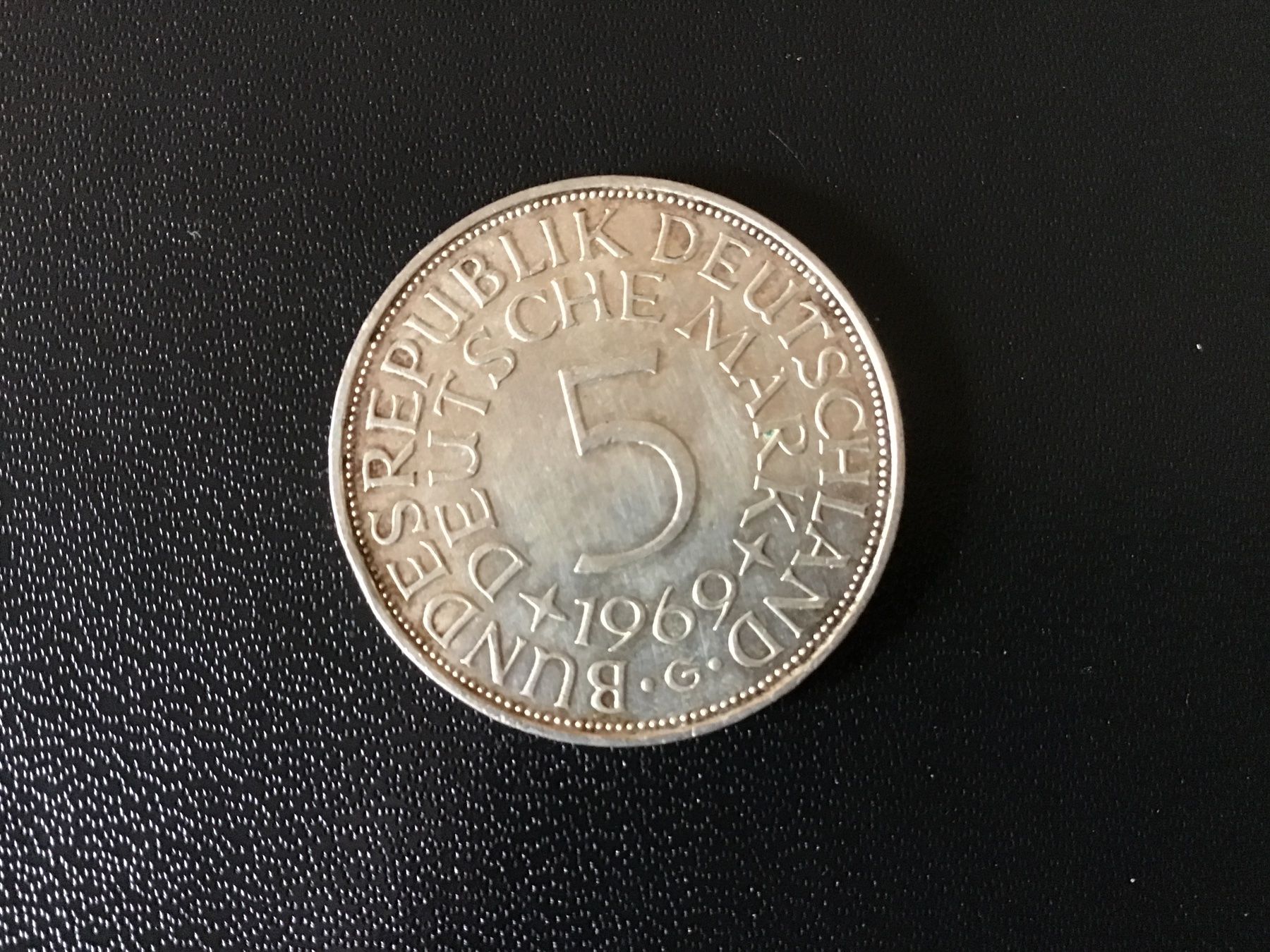 Alle Münzen: Deutschland 5 DM Silberadler 1969 G – Gebraucht aus Urtenen-Schönbühl von absolut08