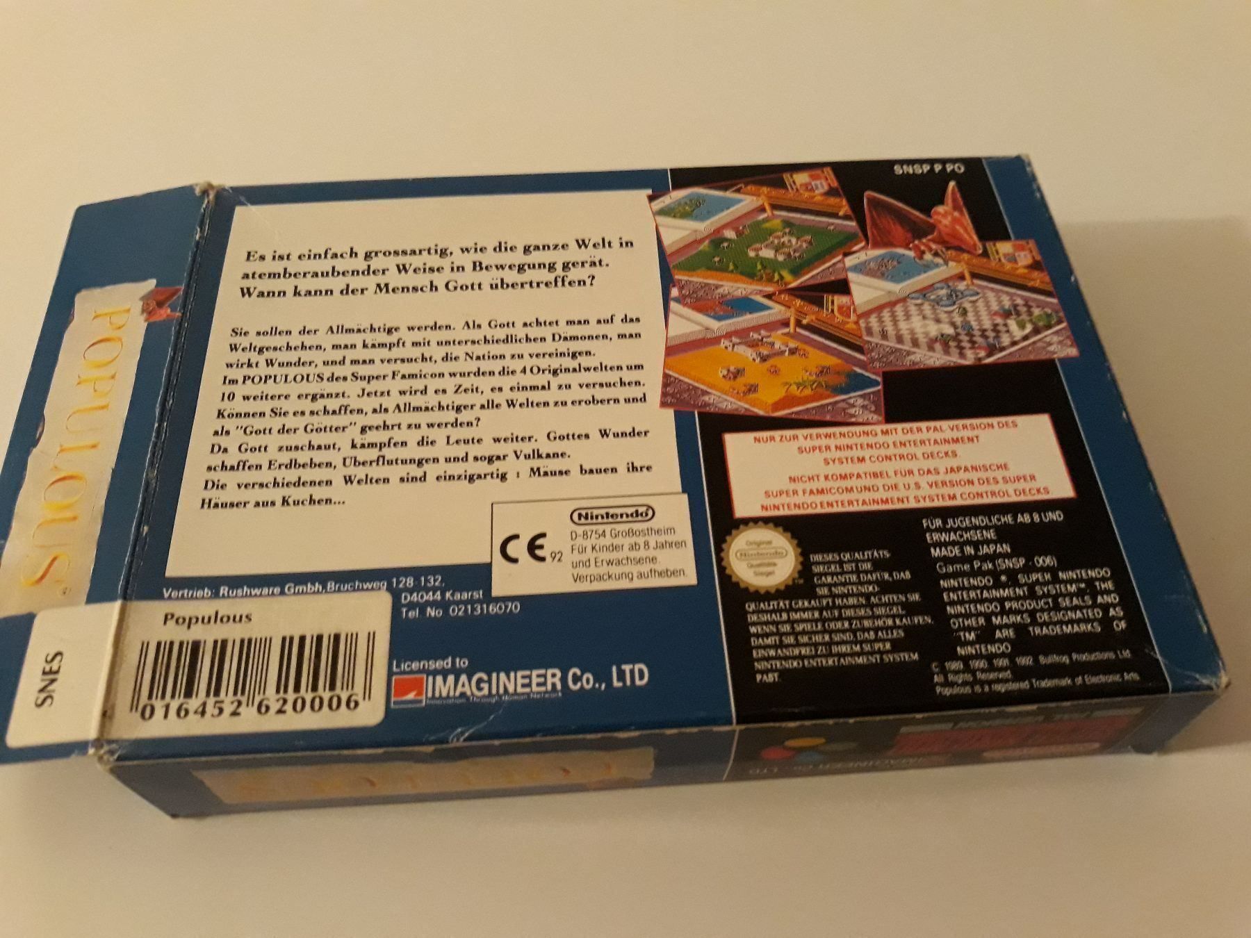 Giochi: Populous Super Nintendo SNES OVP – Usato da Aarau venduto da Kaesekuchen2000 5