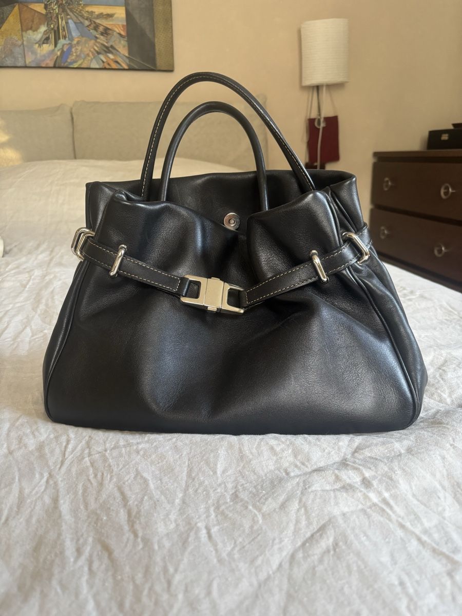 Buti Borse da donna: Schwarze Lederhandtasche, Marke Buti – Nuovo (secondo la descrizione) da Zürich venduto da NuriaSophie