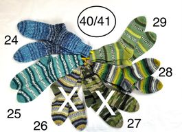 handgestrickte Wollsocken, 40/41