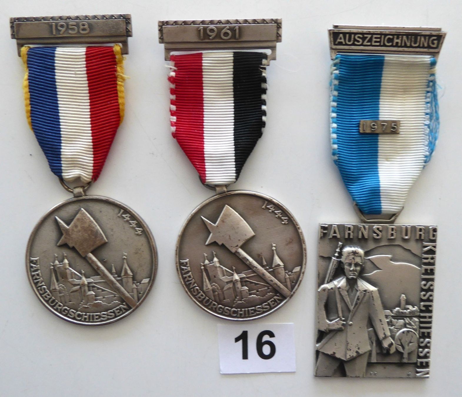 Medaglie: Farnsburg-Schiessen 1958, 1961, 1975 – Usato da Aesch BL venduto da Kauri1
