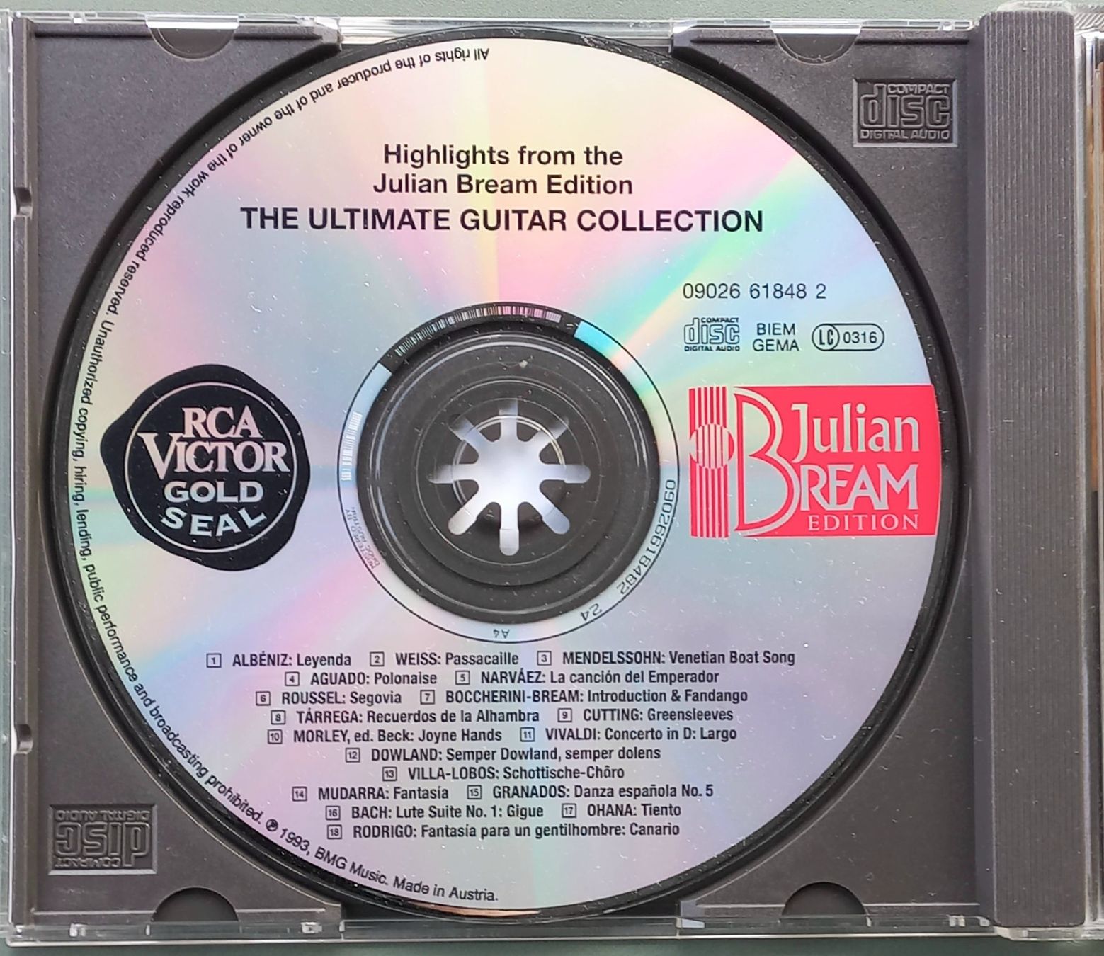 CD: CD - Julian Bream - The ultimate Guitar Collection – Usato da Niederuzwil venduto da lubimaja 1