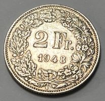 2 Franken - stehende Helvetia - 1948 B
