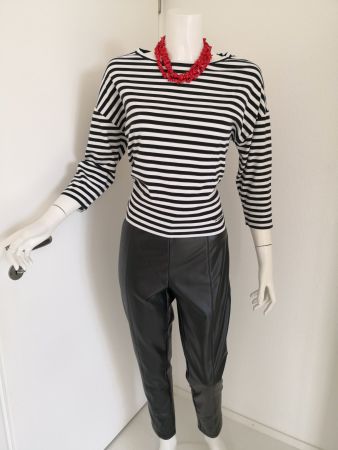 🤩MARC O'POLO T-SHIRT SCHWARZ-WEISS GESTREIFT NEUWERTIG