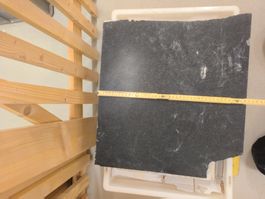 4 Granitplatten, grau, 2-5.5 cm dick,